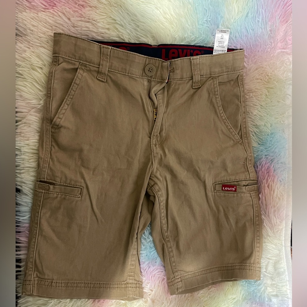 Levi's Boys Khaki Cargo Shorts